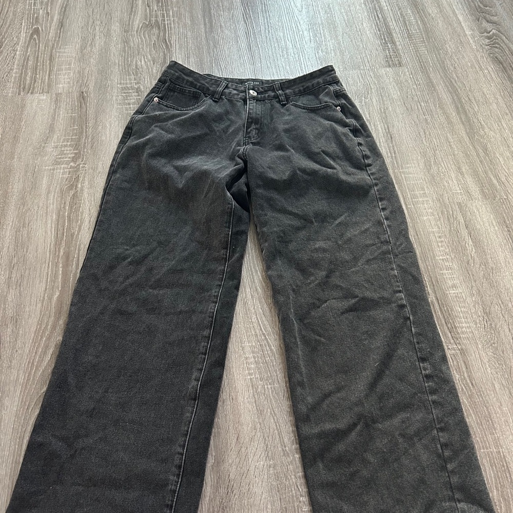 White Fox Boutique Black Wide Leg Flare Jeans